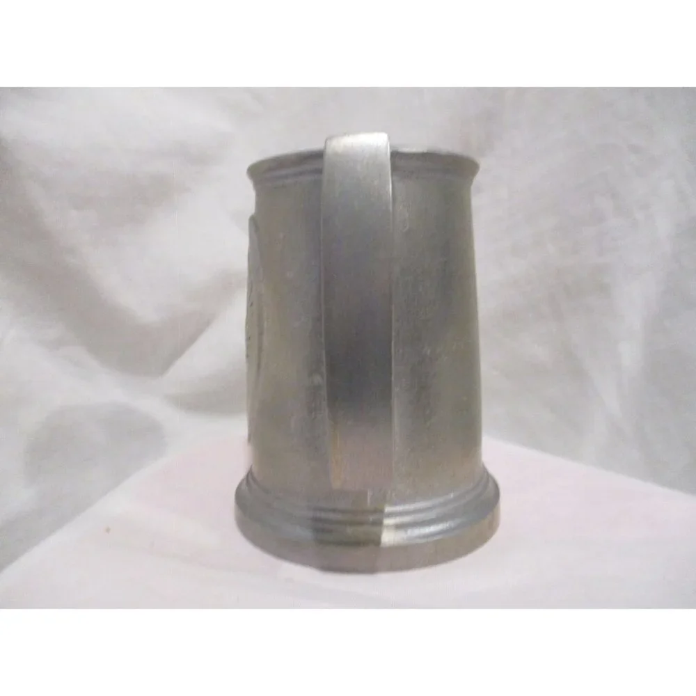 Mug Stein Vintage Pewter Patriotic American Eagle Veterans July 4th Independence